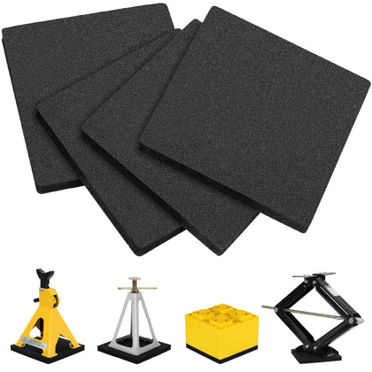 OULEME front view of 4-pack pad protecting jack base and preventing slip