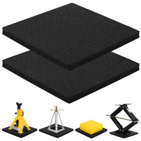 OULEME front view of two 12-inch jack pads showing durable surface and portability