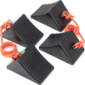 OULEME chock front view showing shape and pack benefit of durability