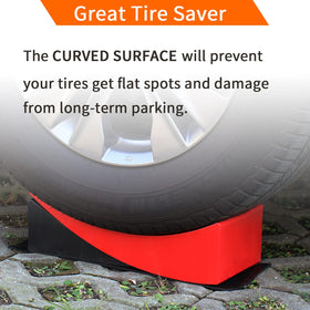 OULEME in-use image with RV on ramps demonstrating fast leveling and steady support