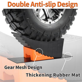 OULEME in use lifting tandem axle tire for safer jack-free access
