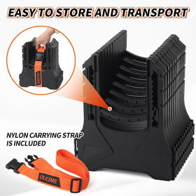 OULEME packed folded with carry strap for compact transport convenience
