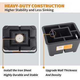 OULEME block under trailer jack in use preventing sinking benefit
