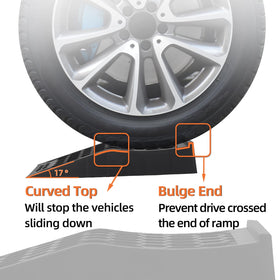 OULEME bulged rear end close-up preventing vehicle rollback for security
