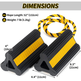 OULEME close-up of yellow reflective tape improving nighttime visibility