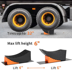OULEME side profile curved ramp demonstrating smooth 6-inch lift