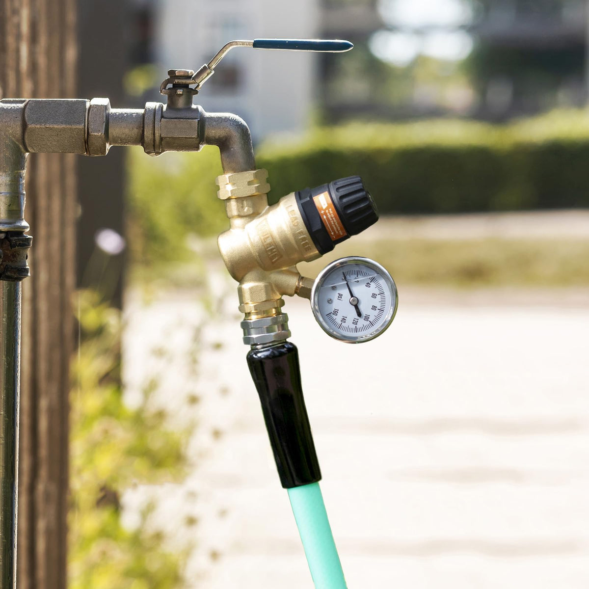 OULEME size comparison beside a faucet for clear scale and fitment guidance