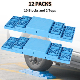 OULEME top plate and blocks laid flat showing modular sizes for precise leveling