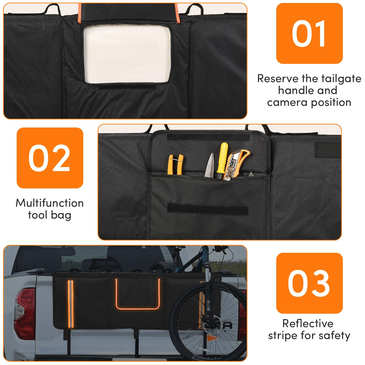 Oulisen reflective strip lit at night improving visibility and roadside safety