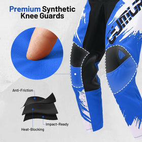 Oumurs removable knee and hip armor showing modular impact protection