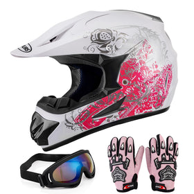 Oumurs front profile helmet with goggles showing protection and visibility