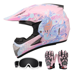 Oumurs front view helmet with goggles showing full-face protection and visibility