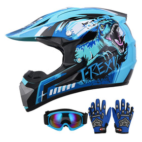 Oumurs front view helmet showing full face coverage and DOT badge for protection