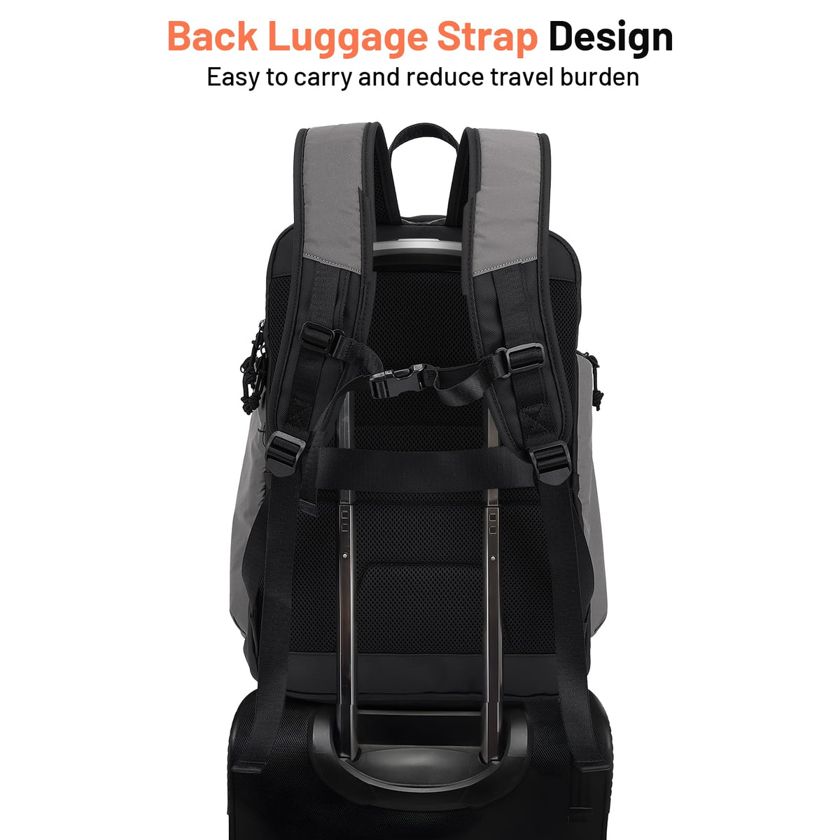 Oumurs backpack mounted on a motorcycle showcasing secure fit for riders