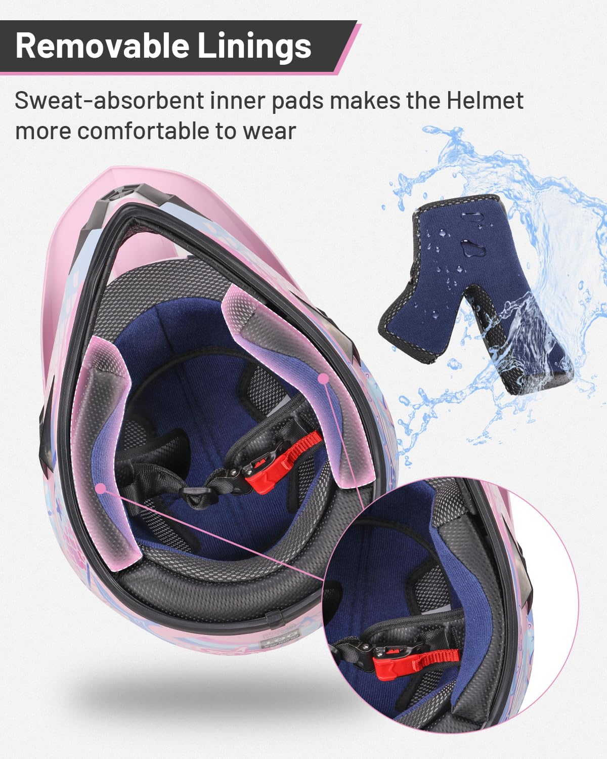 Oumurs goggles lens and strap closeup providing dust protection and secure fit