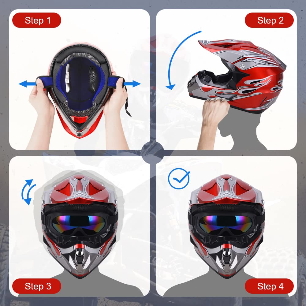 Oumurs goggles mounted on helmet showing clear vision and UV protection benefit