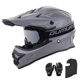 Oumurs helmet front view showing sturdy ABS shell and clear protection benefit