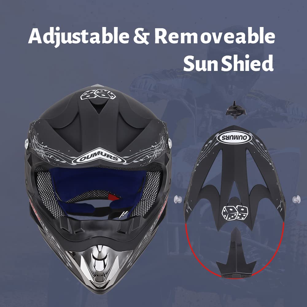Oumurs helmet on rider showing real-world off-road protection