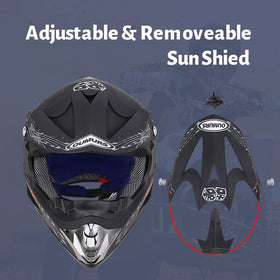 Oumurs helmet on rider showing real-world off-road protection