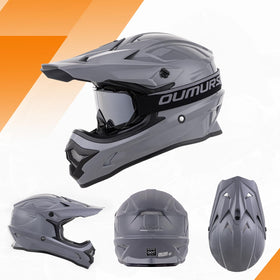 Oumurs helmet visor adjustment closeup highlighting sun-shielding function