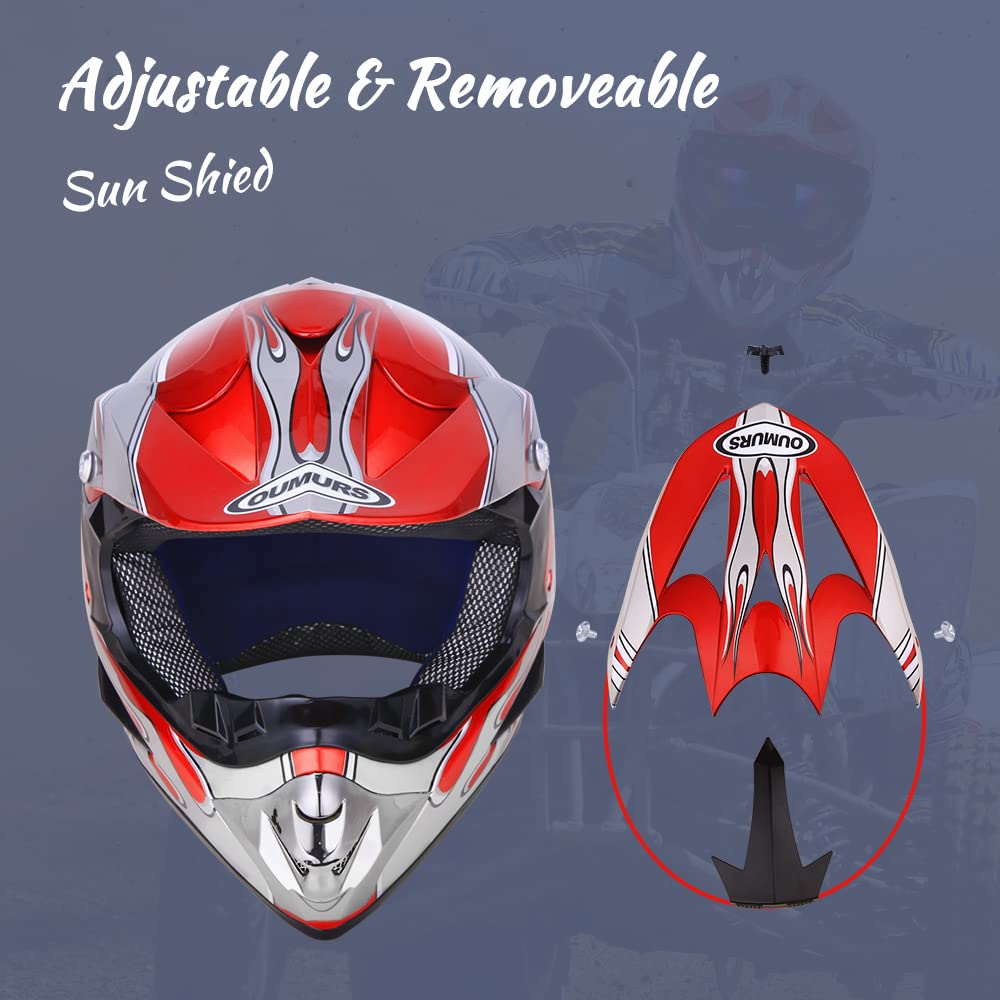 Oumurs helmet on rider off-road showing protection and ventilation benefit