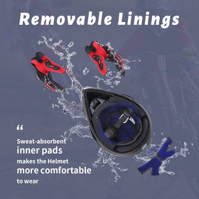 Oumurs helmet EPS lining closeup highlighting impact absorption