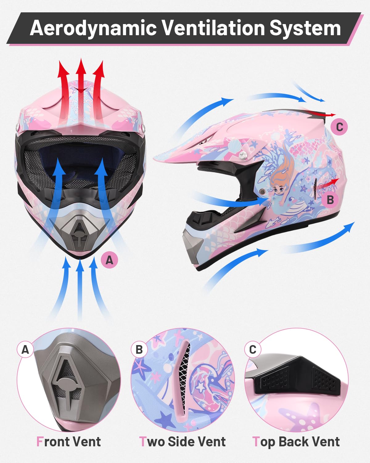 Child wearing Oumurs helmet on ATV showing youth protection in real use