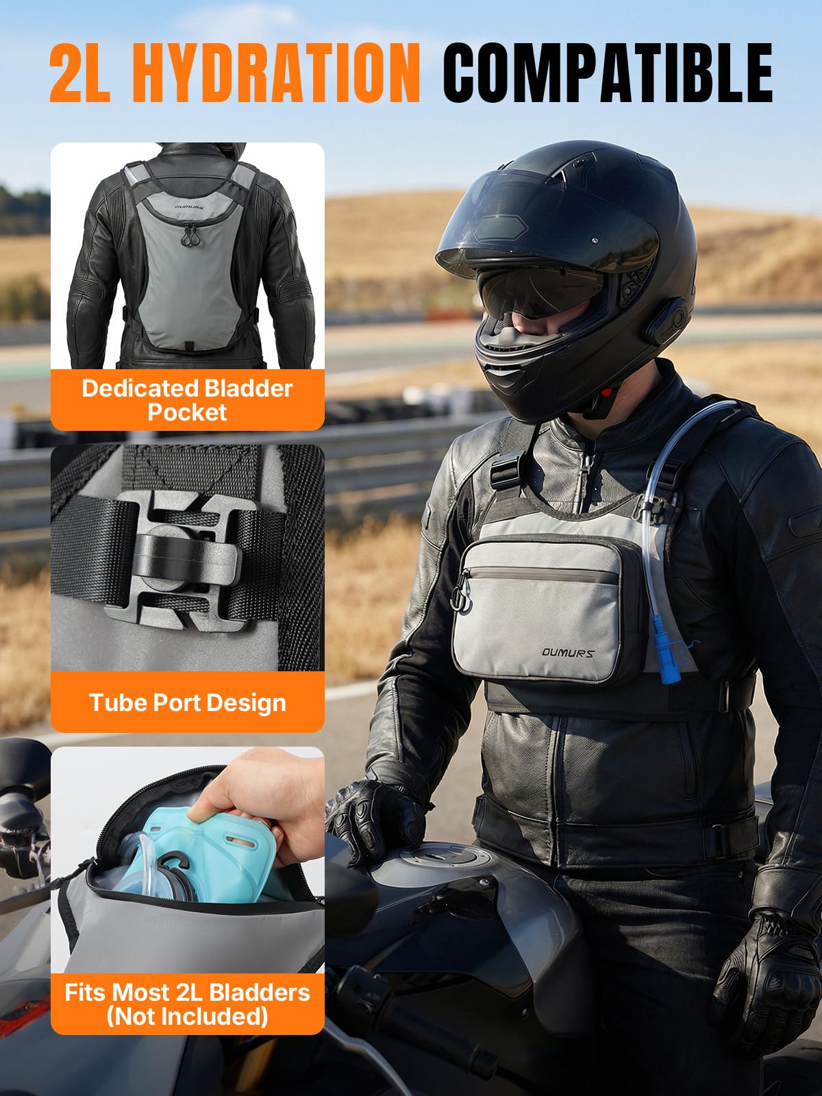 Oumurs quick-release buckle detail demonstrating fast secure fastening