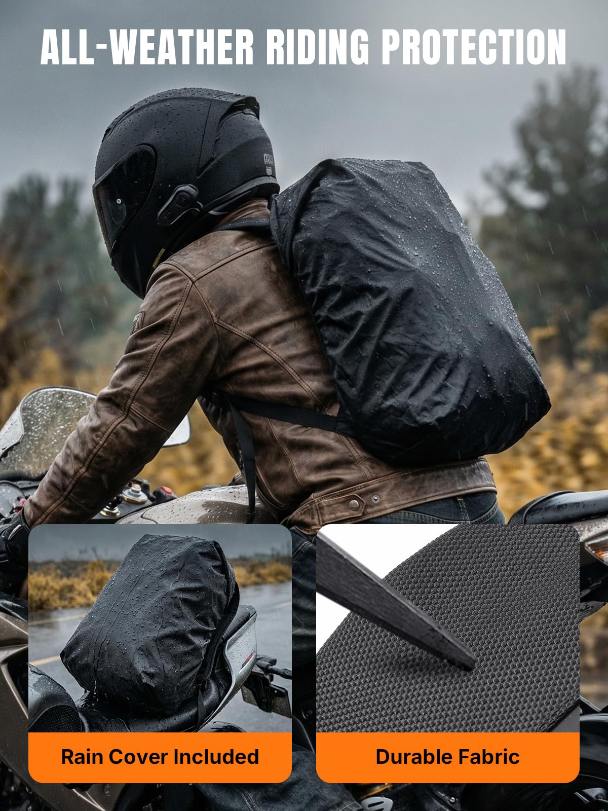 Oumurs shoulder straps and pads reducing shoulder strain during rides