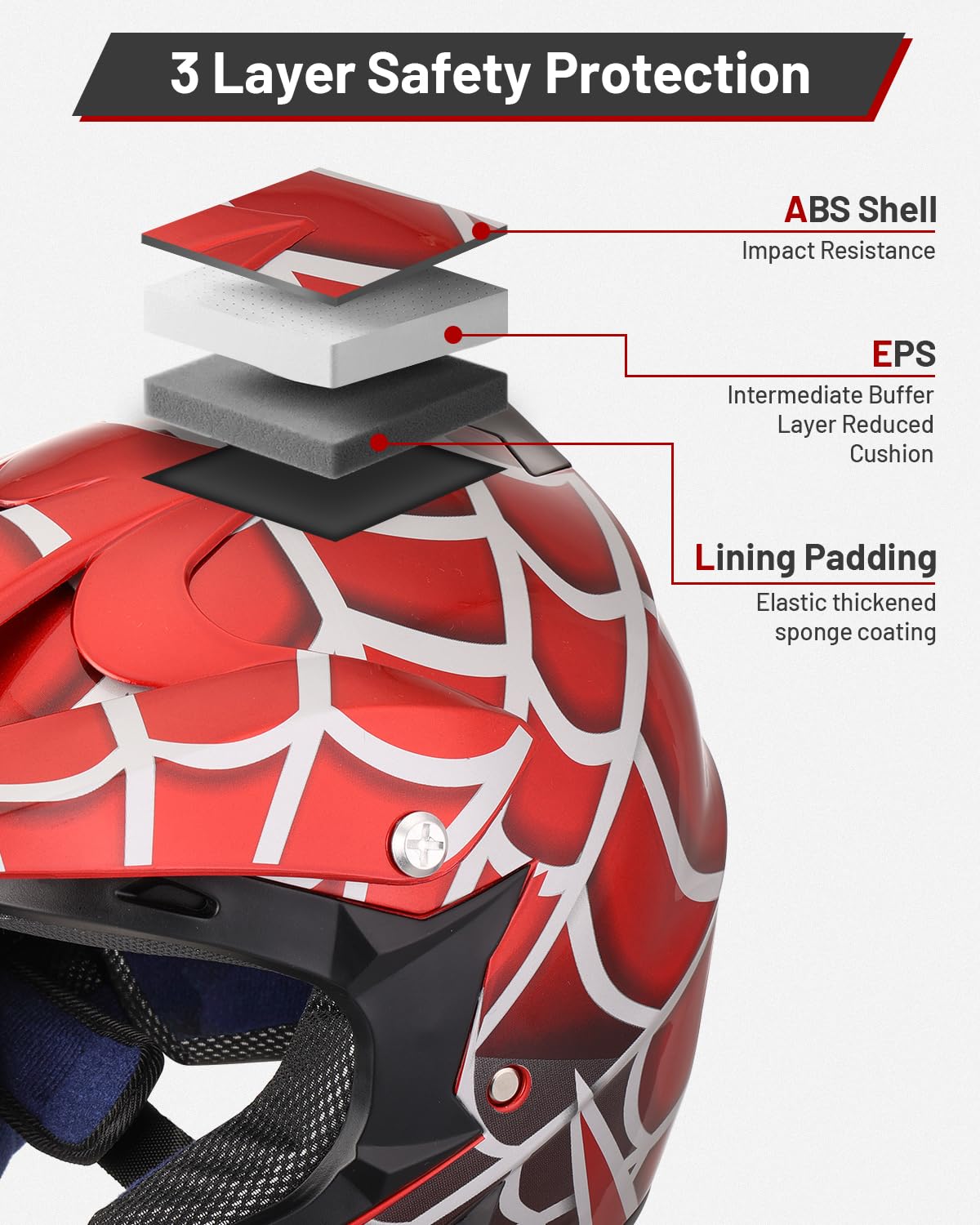Oumurs helmet beside measuring tape to show size fit guidance