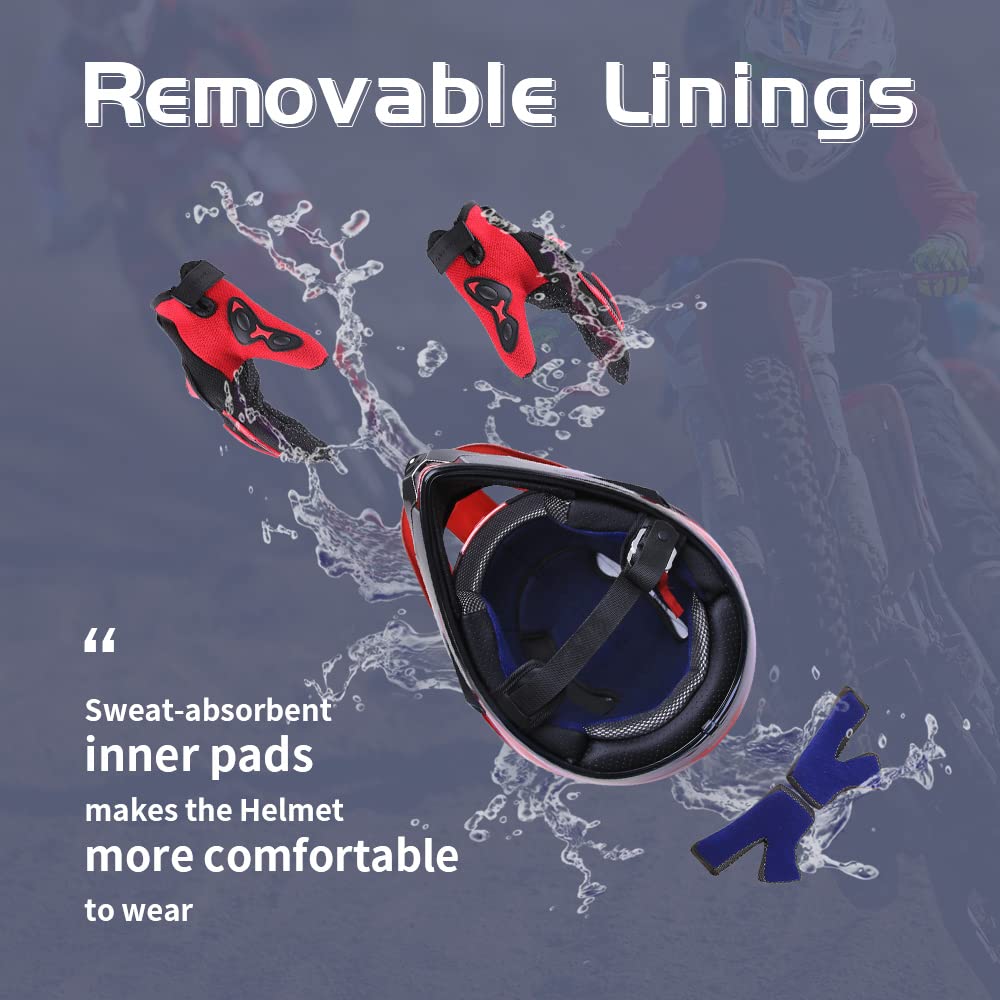 Oumurs helmet visor with goggles fitted for sun protection benefit