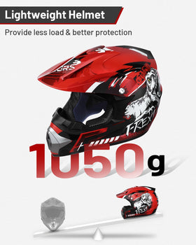 Oumurs visor and goggles close-up improving visibility and sun protection