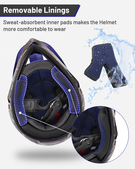 Oumurs removable washable liner closeup showing breathable fabric and easy cleaning