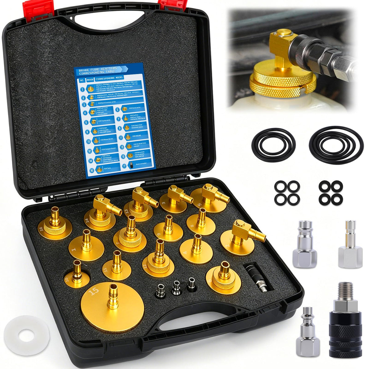 OURANTOOLS front packaging showing full 20-piece kit and case, convenient storage benefit