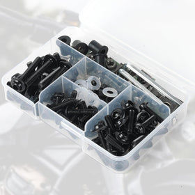 OURONOTO bolts next to a ruler showing size range for accurate selection and fitment