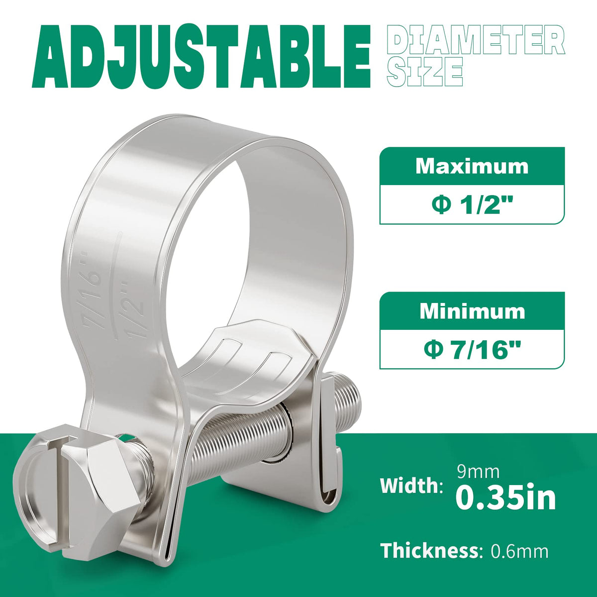 OURU close-up of 304 stainless steel strap showing corrosion resistance