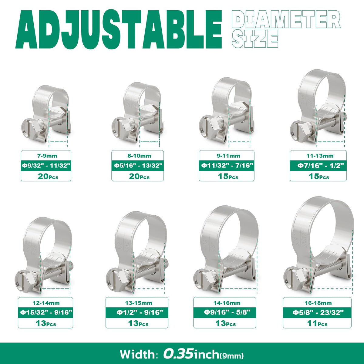OURU clamp close-up of screw thread and head for precise tightening benefit
