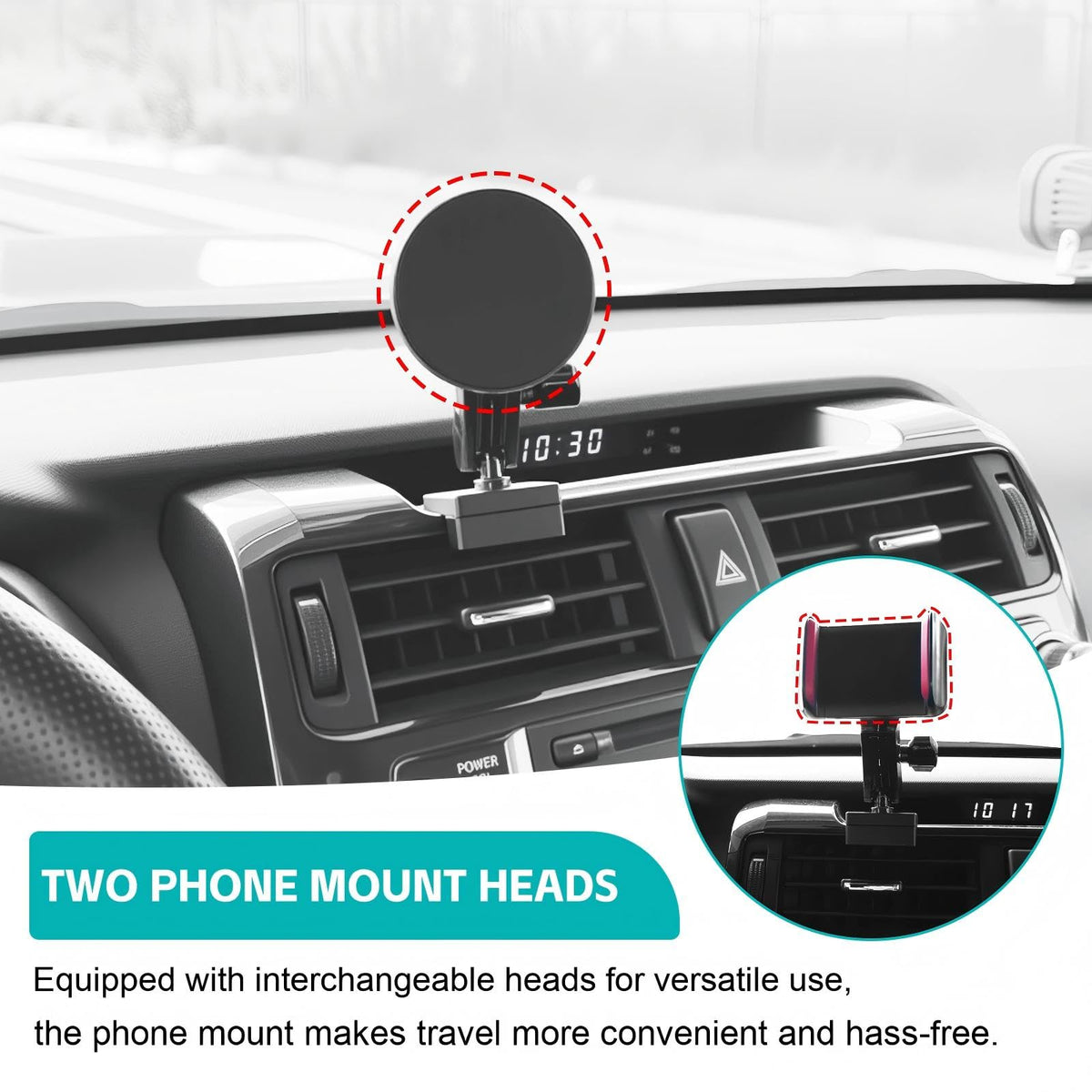 OUSUWO detailed clip bracket shot showing adjustable fit and secure mounting