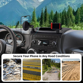 OUSUWO dashboard tray holding keys and sunglasses keeps items from sliding