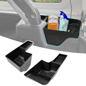 OUSUWO front fit showing snug left tray and tidy cargo benefit