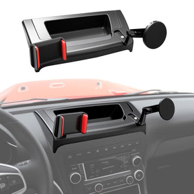 OUSUWO front view on Jeep dashboard shows secure fit and quick access