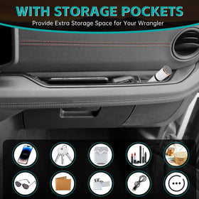 OUSUWO installed in Jeep interior keeping small items secure and accessible