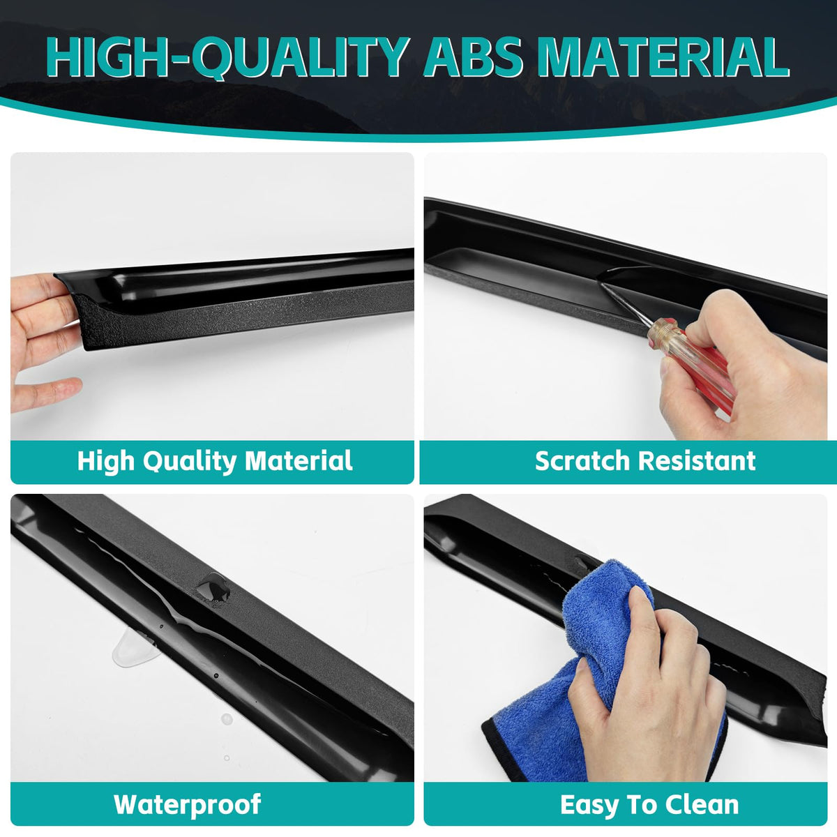 OUSUWO label and edge detail demonstrating precise custom fitment