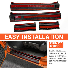 OUSUWO lifestyle image on trail highlighting scuff protection and rugged aesthetic