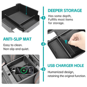 OUSUWO phone and keys storage demo for quick access and reduced distractions