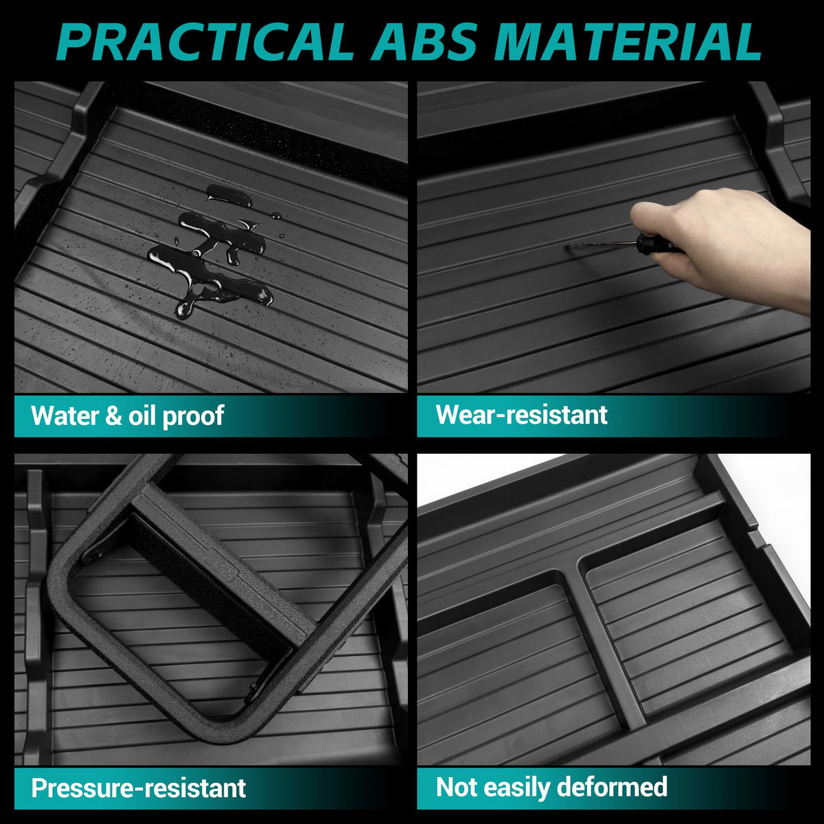 OUSUWO scale next to hand demonstrating compact fit and space-saving
