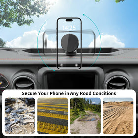 OUSUWO side profile of 360° ball joint enabling flexible driver-safe screen positioning
