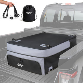 Outngo front view truck bed bag showing full-size capacity and protection
