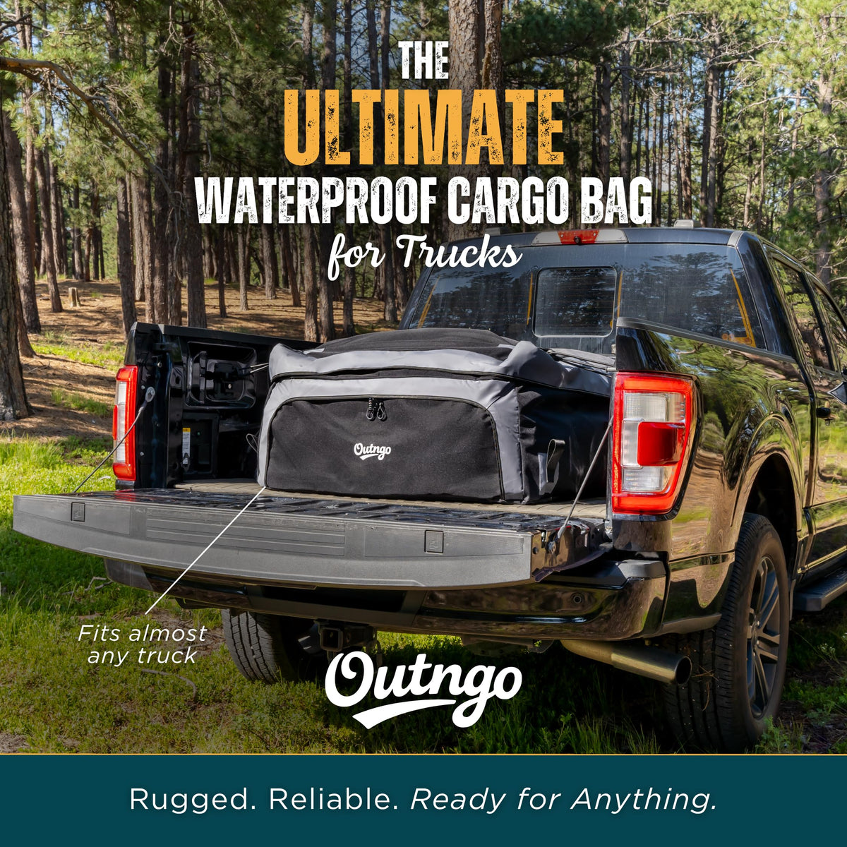 Outngo side handles being used to lift bag for easy solo loading