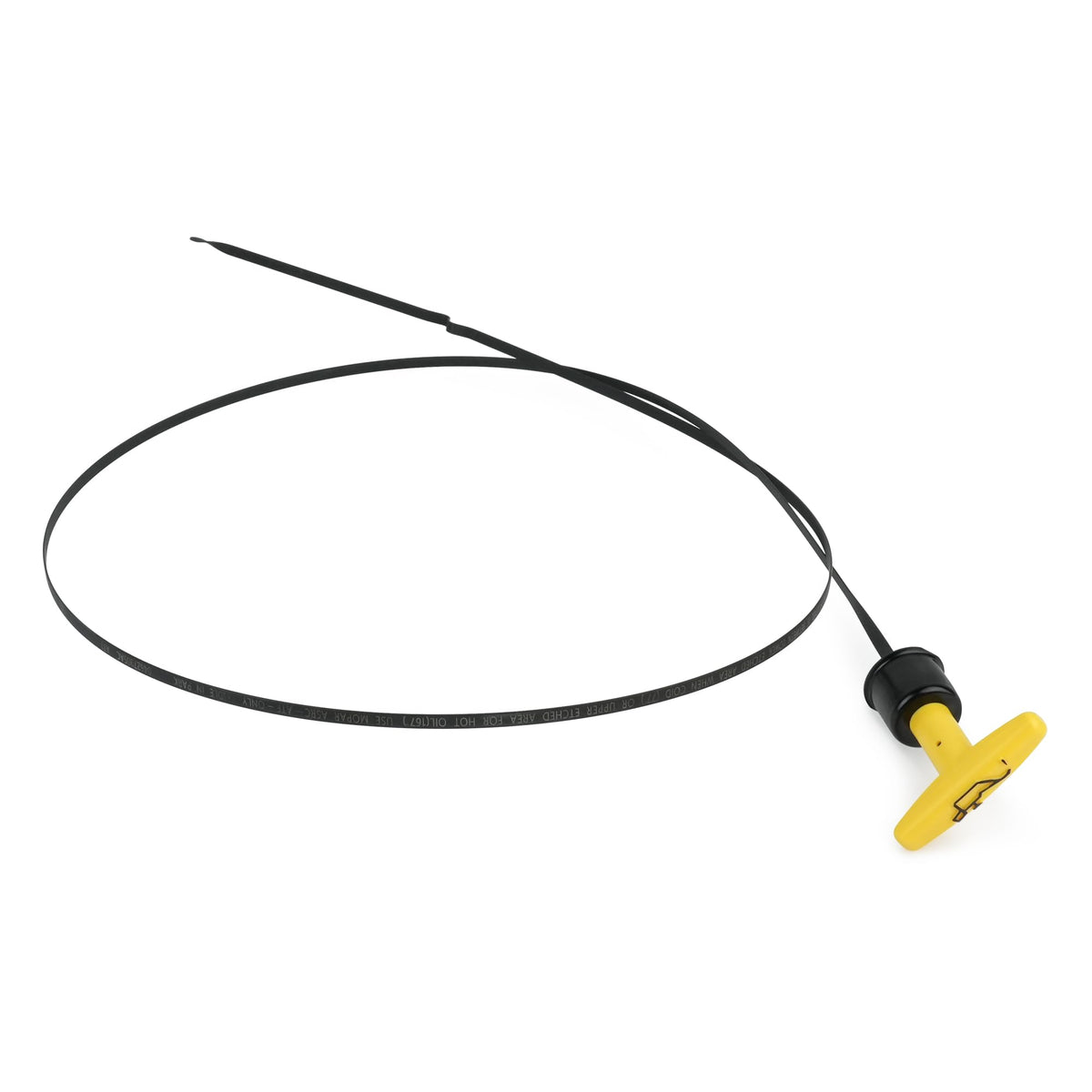 Outopakkle dipstick front view showing fitment and clear markings for accurate checks